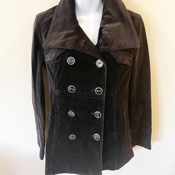 Calvin Klein Jackets & Blazers - Calvin Klein Jeans Velveteen Peacoat Black Small